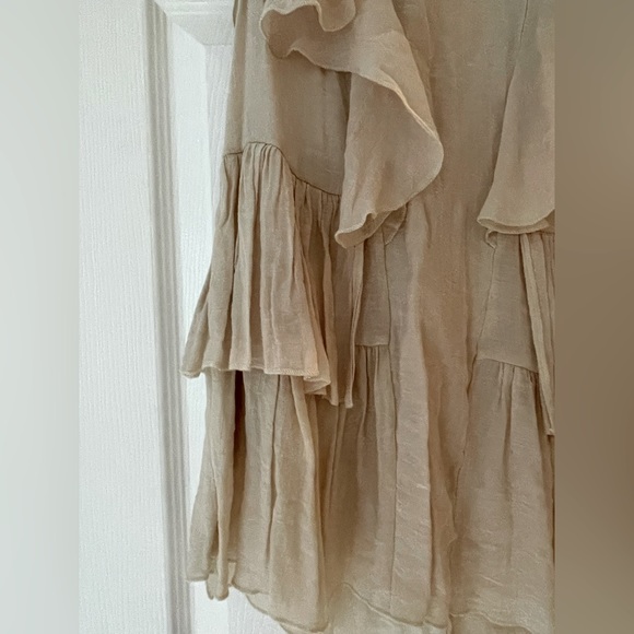 Vero Moda Tan Linen Top - Picture 5 of 6